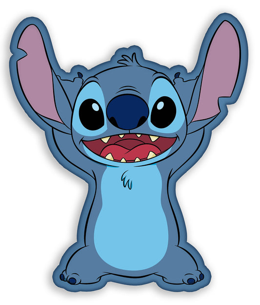 Lilo & Stitch Kissen – Stitch Blau Dekokissen in 3D-Optik für Sofa & Bett
