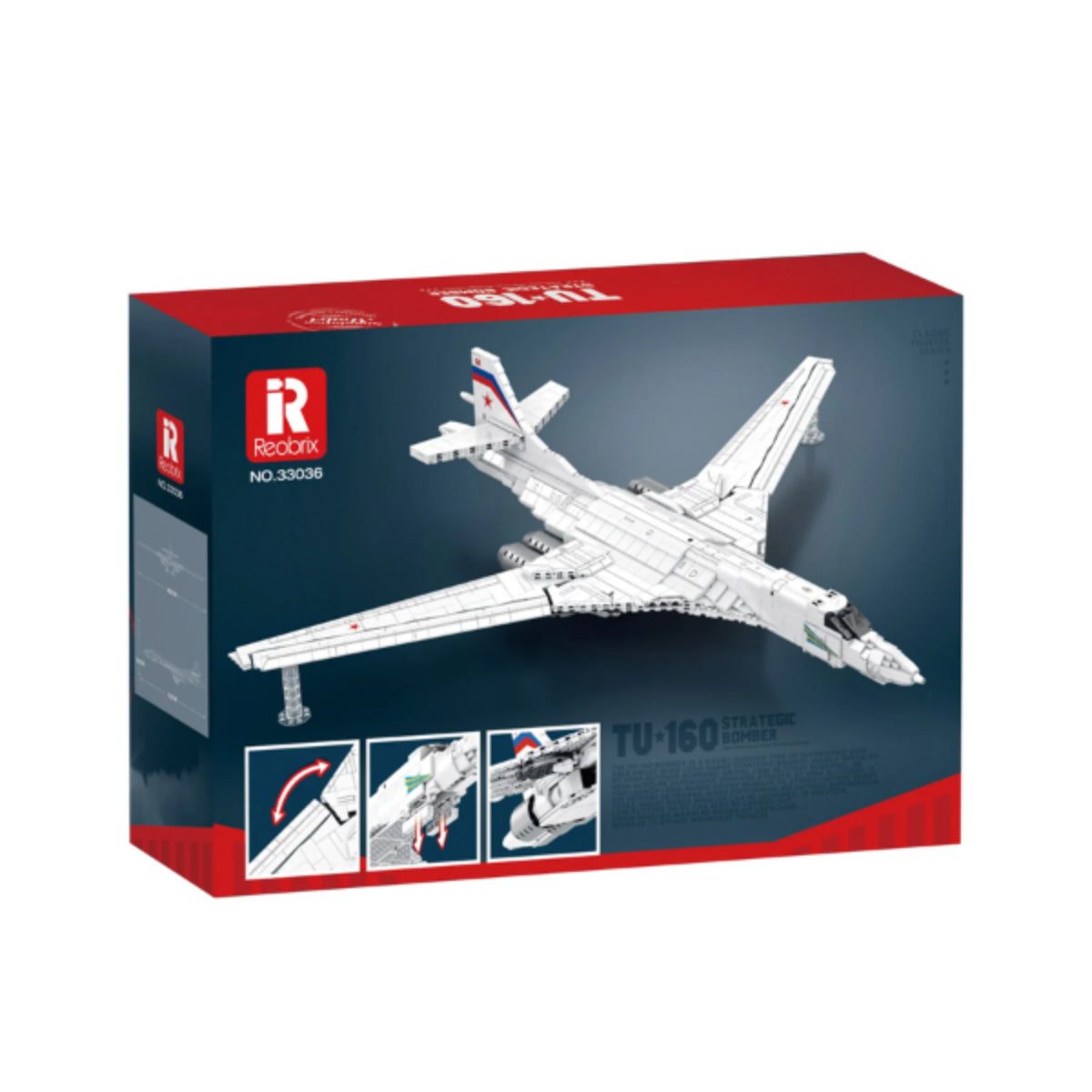 Reobrix 33036 Strategischer Bomber Klemmbaustein 1598 Teile ab 14
