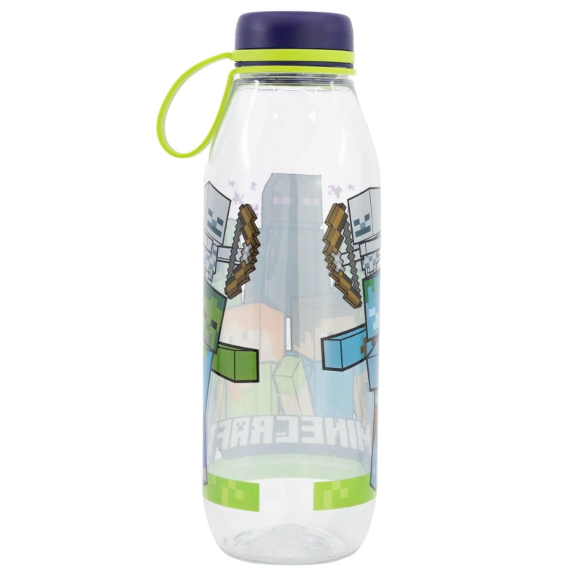 Minecraft Kinder Trinkflasche 650 ml Ecozen Adventure Bottle mit Trageschlaufe