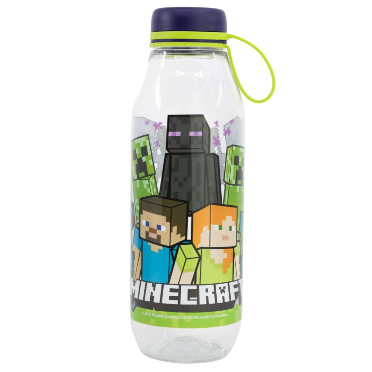 Minecraft Kinder Trinkflasche 650 ml Ecozen Adventure Bottle mit Trageschlaufe