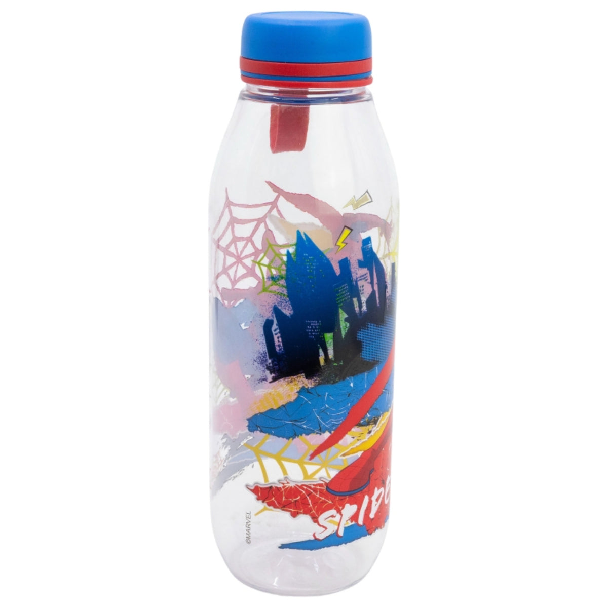 Spider Man Adventure Bottle 650 ml aus Ecozen mit Deckel und Silikongriff