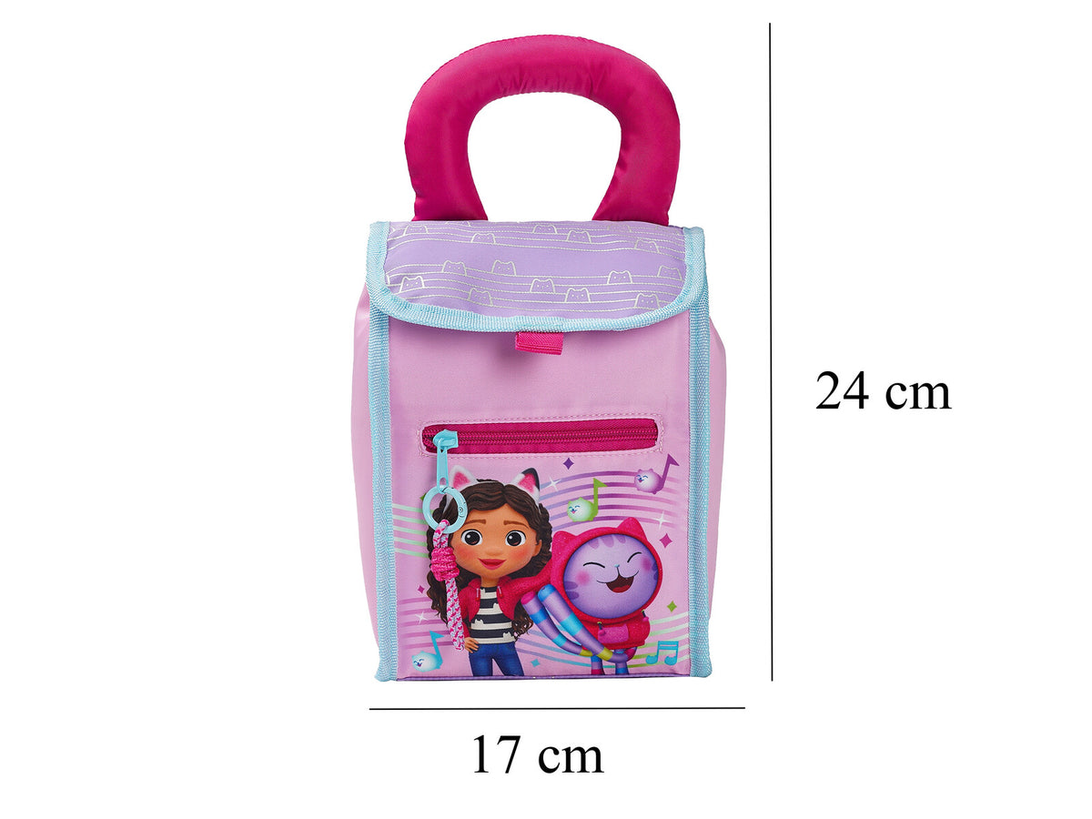 Gabby Dollhouse Brotzeittasche mit Tragegriff für Kindergarten Schule und Freizeit