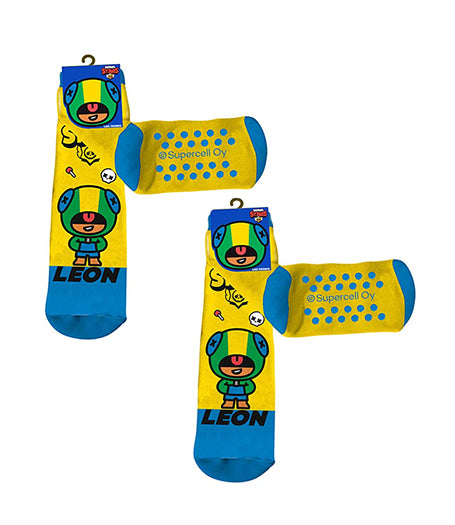 Brawl Stars Kinder Socken 2-Pack Anti Rutsch Strümpfe Söckchen