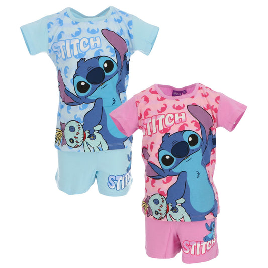 Lilo & Stitch Shortama – Kinderpyjama & Sommer Schlafanzug aus 100% Baumwolle