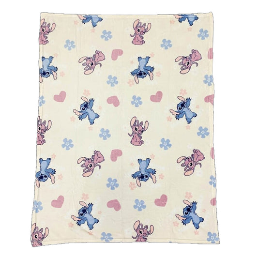 Lilo & Stitch Kuscheldecken-Set 110x150 cm Flauschige Decke & warme Mütze