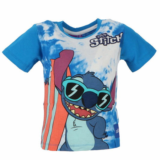 Lilo & Stitch Kinder T-Shirt aus weicher Baumwolle mit kurzen Ärmeln