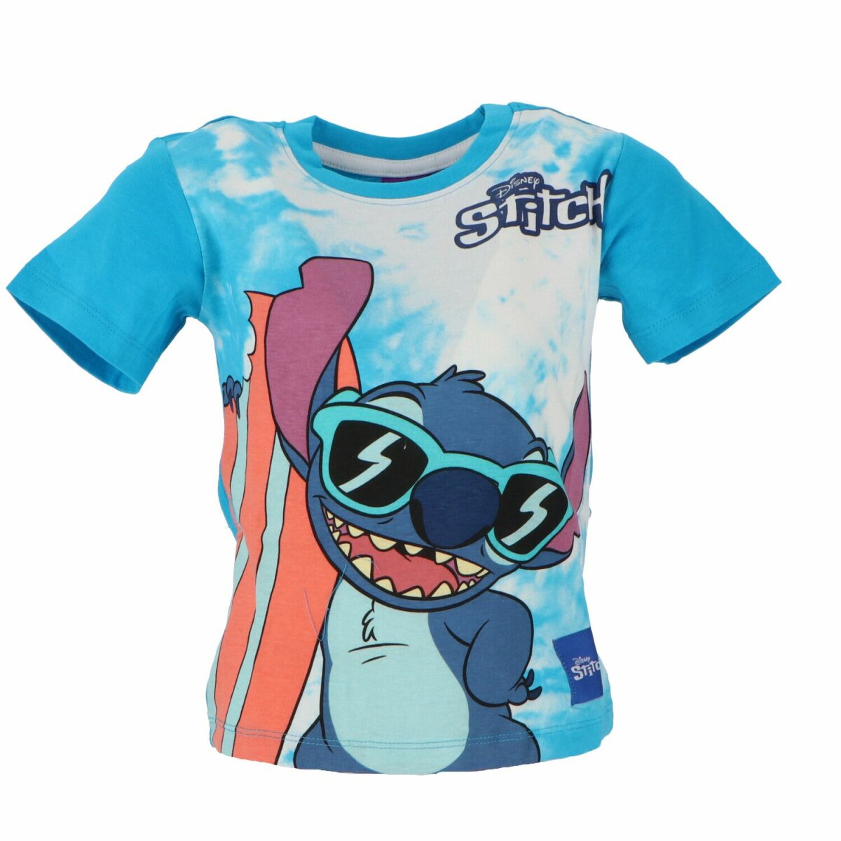 Lilo & Stitch Kinder T-Shirt aus weicher Baumwolle mit kurzen Ärmeln