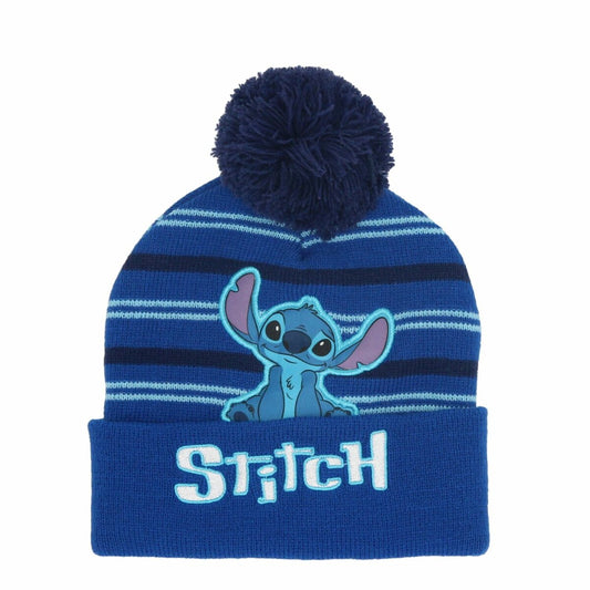Lilo & Stitch Mütze mit Bommel Wintermütze Kopfbedeckung für Kinder One Size