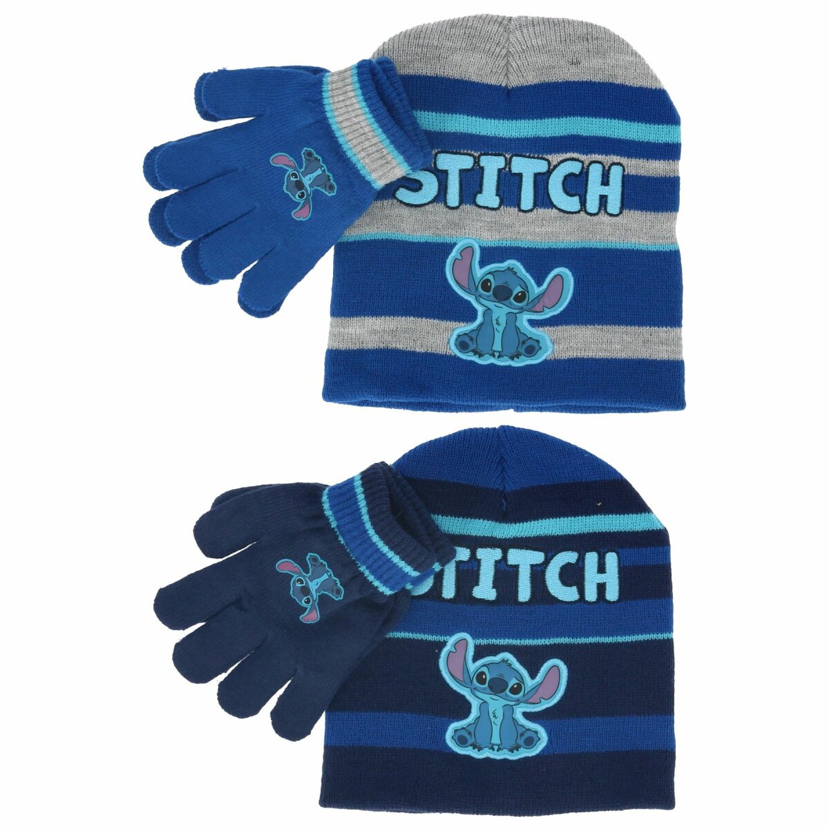 Lilo & Stitch Mütze mit Handschuhen Kopfbedeckung für Kinder