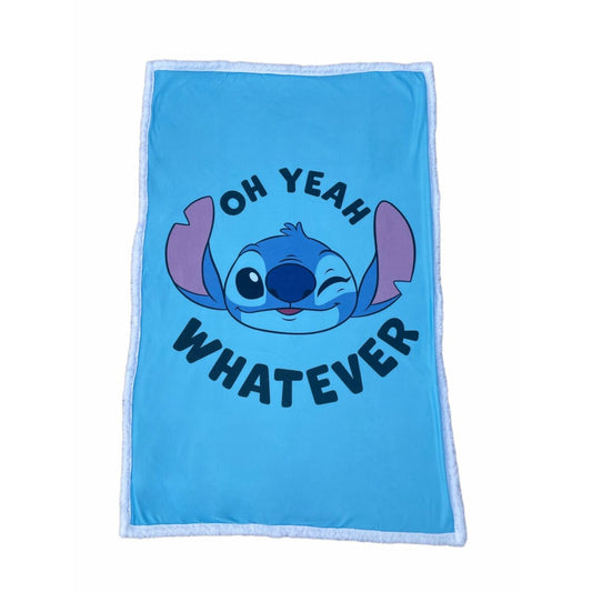 Lilo & Stitch Tagesdecke Bettdecke Fleecedecke Kuschelige Sherpa-Decke, 150x100 cm