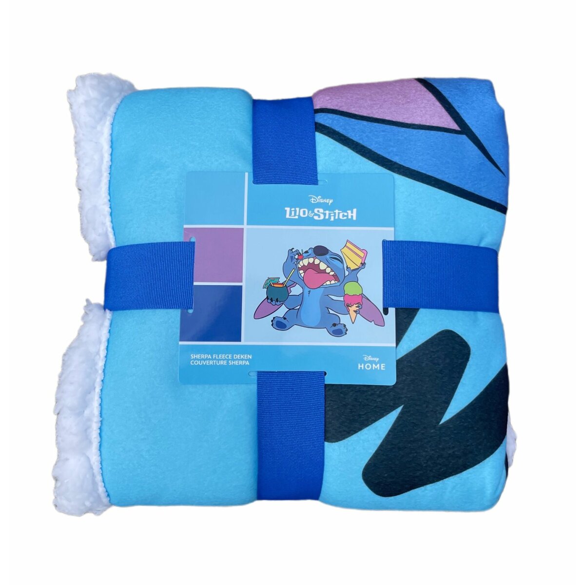 Lilo & Stitch Tagesdecke Bettdecke Fleecedecke Kuschelige Sherpa-Decke, 150x100 cm