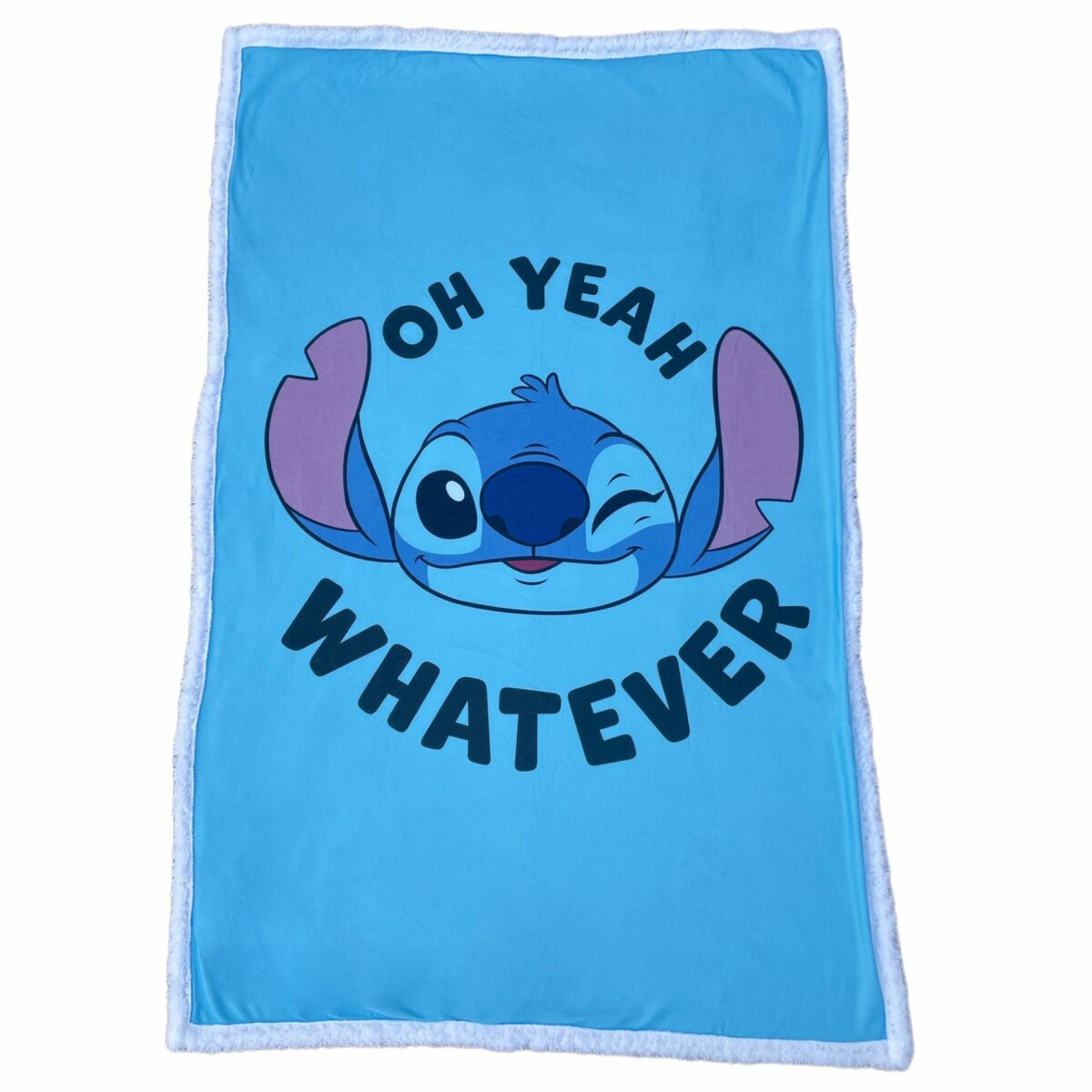 Lilo & Stitch Tagesdecke Bettdecke Fleecedecke Kuschelige Sherpa-Decke, 150x100 cm
