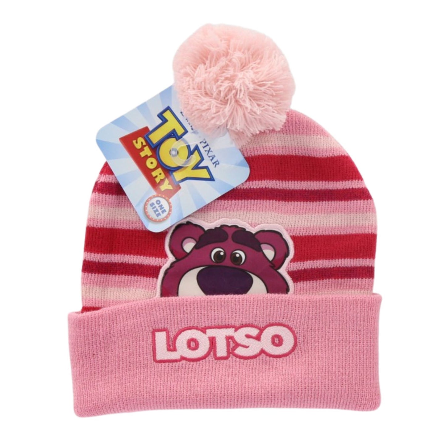 Toy Story Wintermütze Lotso mit Bommel und gesticktem Motiv