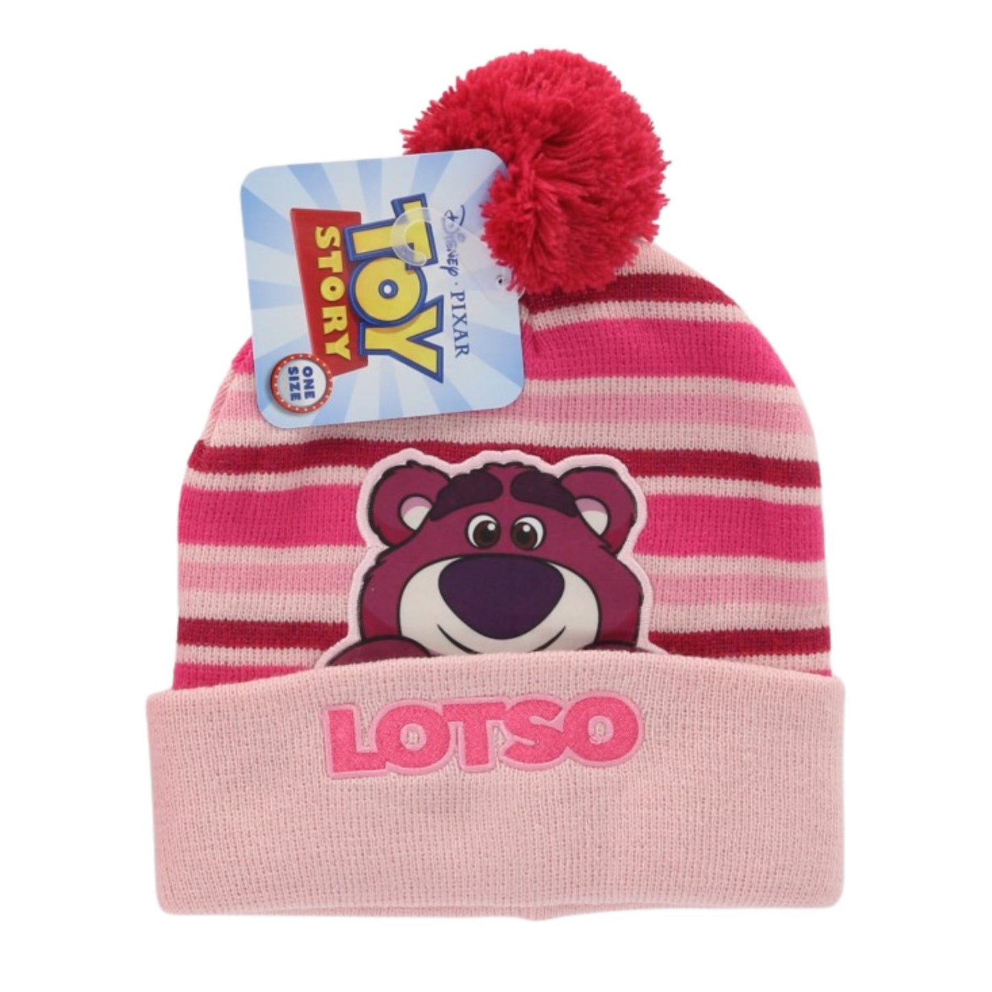 Toy Story Wintermütze Lotso mit Bommel und gesticktem Motiv