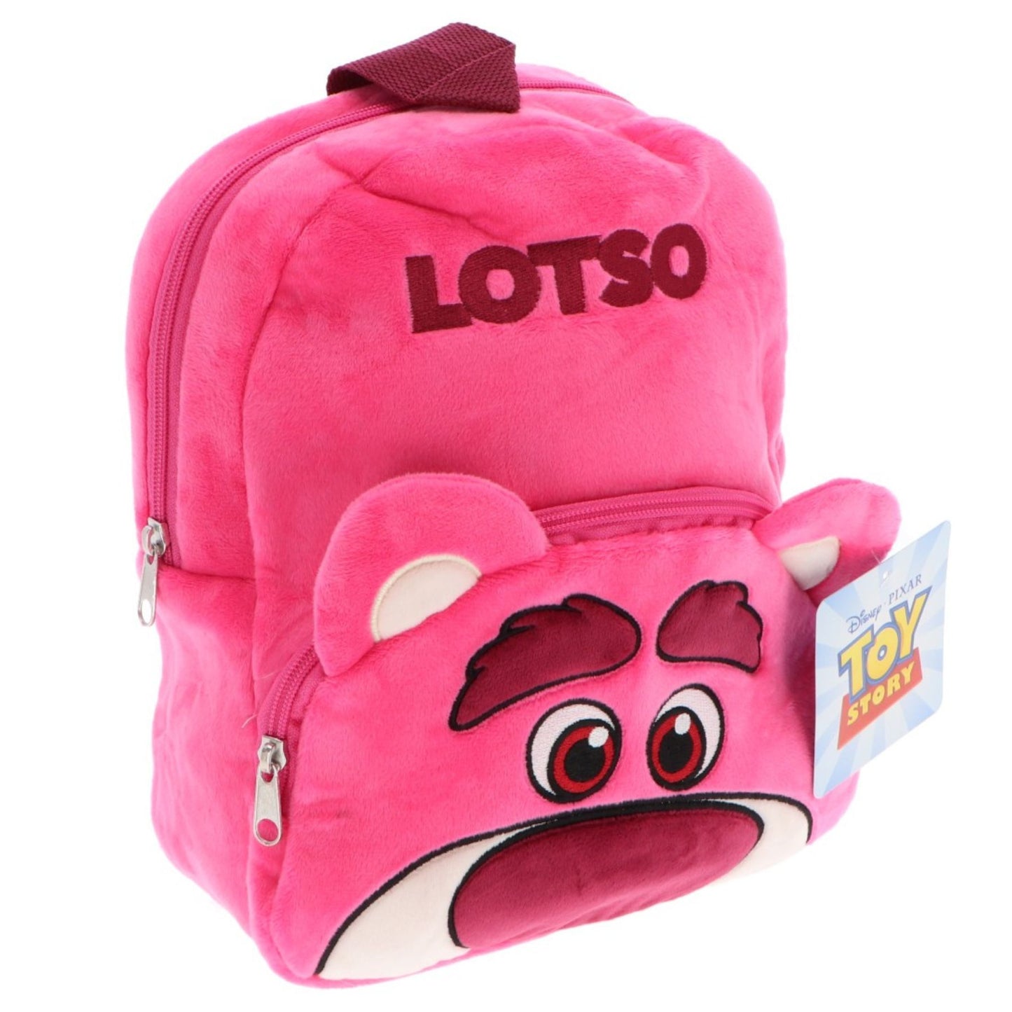 Toy Story Lotso Kinder Rucksack aus weichem Plüsch für Alltag und Freizeit