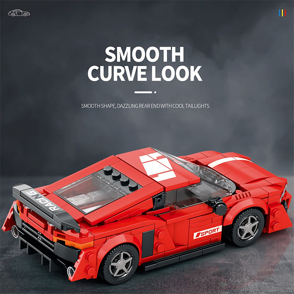 Reobrix 681 Supersportwagen 1:24 Klemmbaustein Auto 373 Teile ab 14