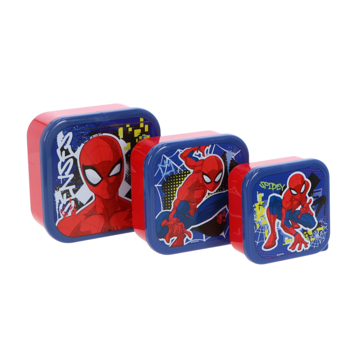 Spiderman Kinder Lunchset – 5-teilig Brotdose Trinkflasche Besteck