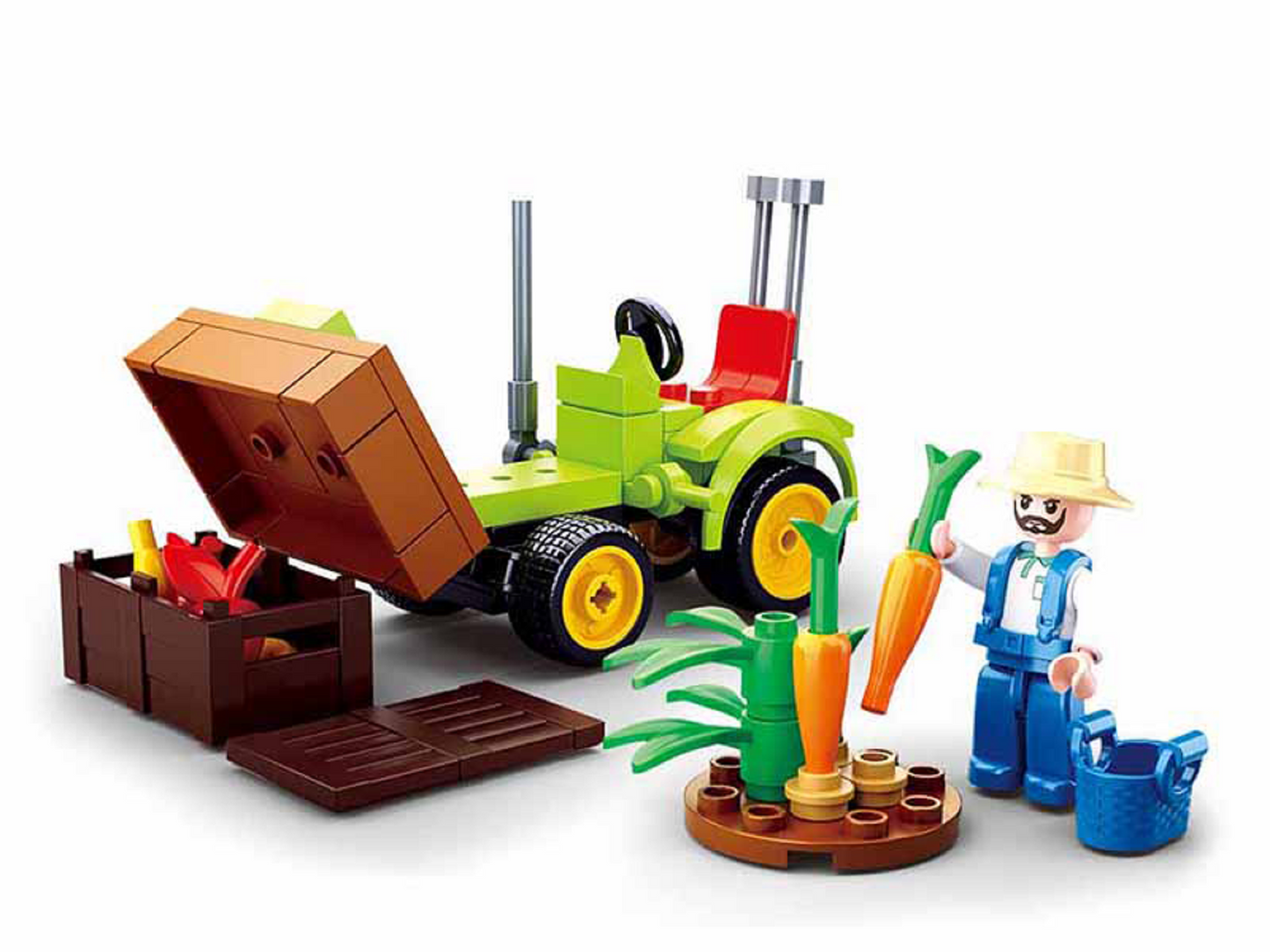 Sluban Bauernhof Set Erntetraktor für kreative Spielstunden