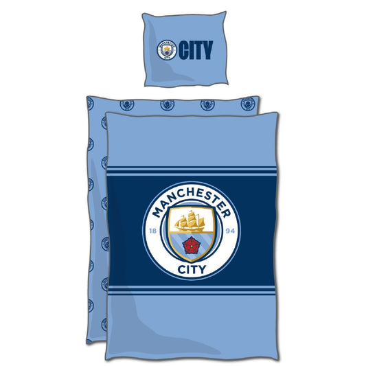 Manchester City Baumwolle Bettwäsche Bettbezug 140x200 cm & Kissenbezug 60x70 cm