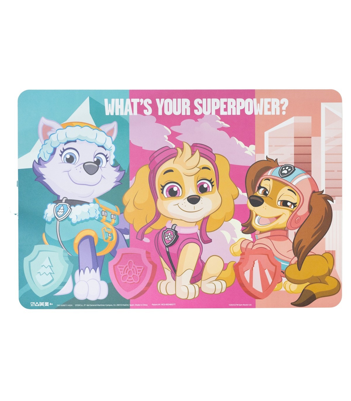 Paw Patrol Platzdeckchen Kinder Tischunterlage 43 x 28,1 cm zum Schutz der Tischfläche