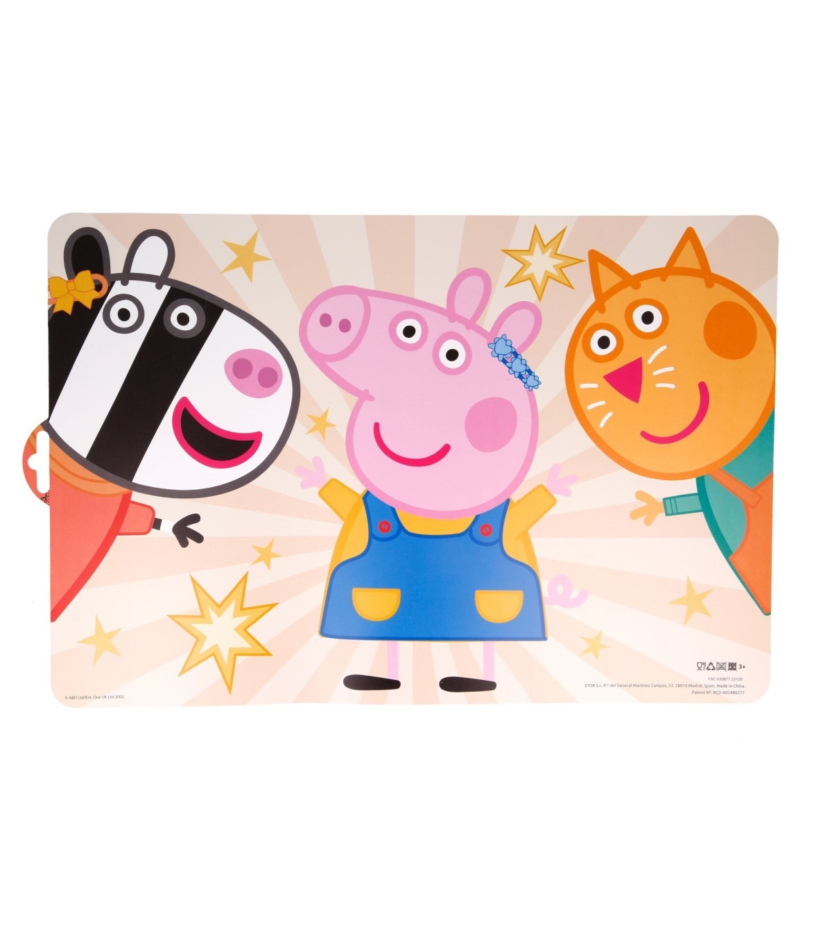 Peppa Pig Platzdeckchen Kinder Tischset 43 x 28,1 cm zum Schutz der Tischfläche