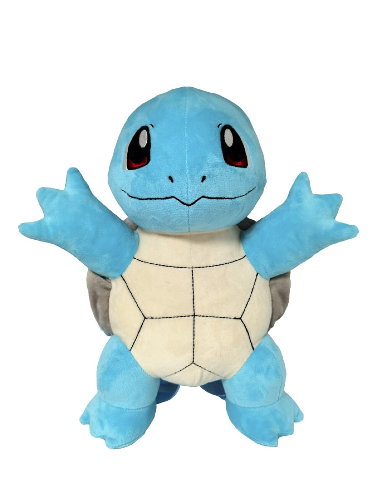 Pokémon Schiggy Plüschrucksack Kinder Rucksack kuschelig mit Reißverschluss
