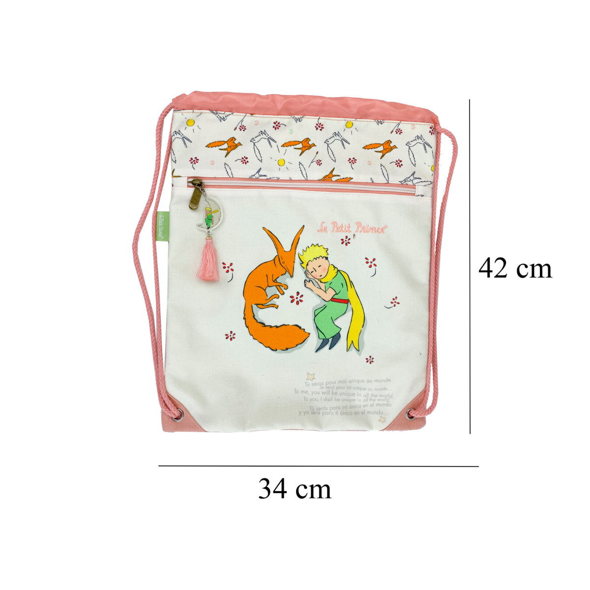 El Principito Mochila Saco Little Prince Fox Beutelrucksack Freizeit Schule
