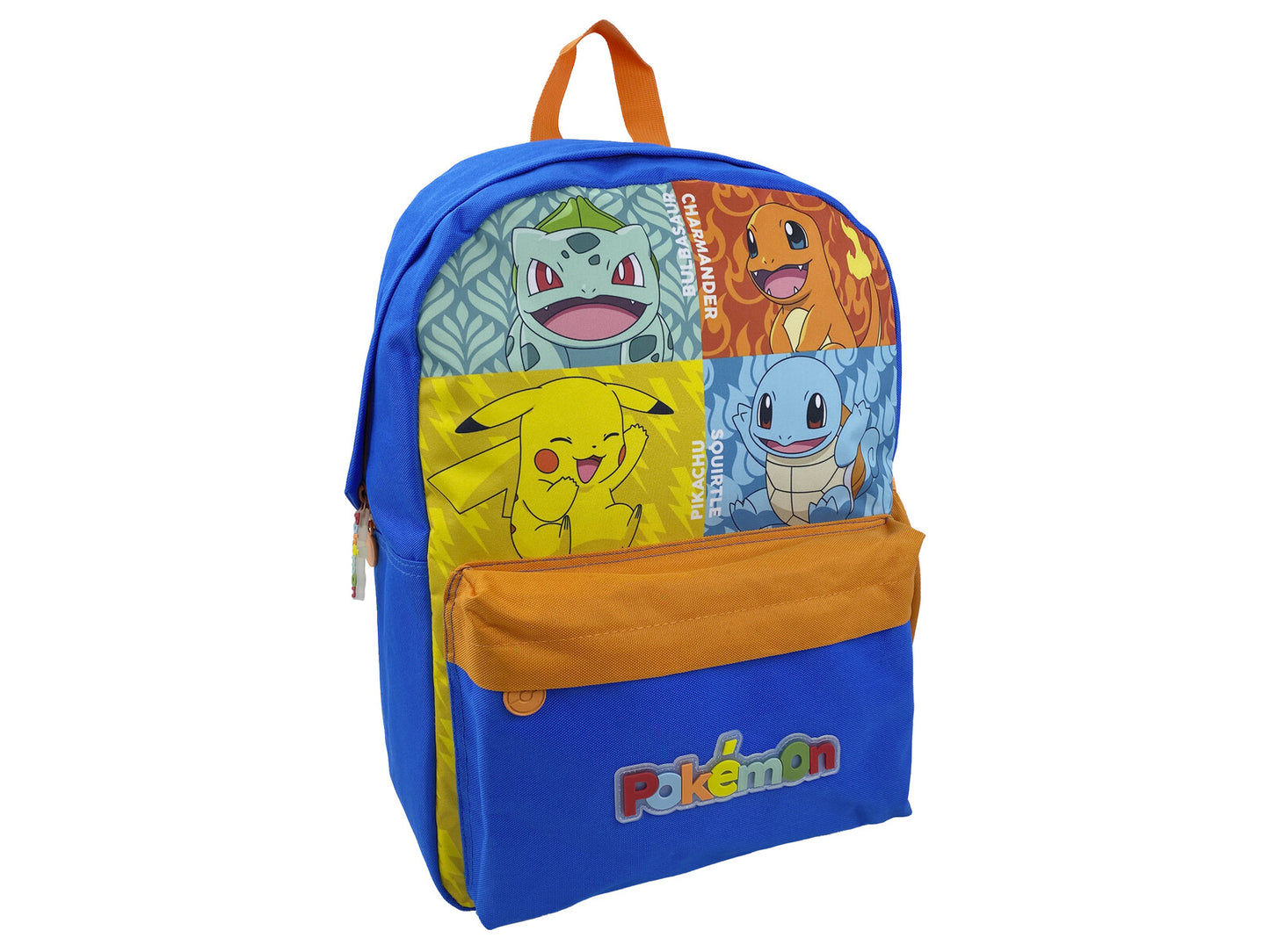 Pokémon Rucksack Kinder mit 2 Fächern und Netzseitentasche 30 × 15 × 40 cm