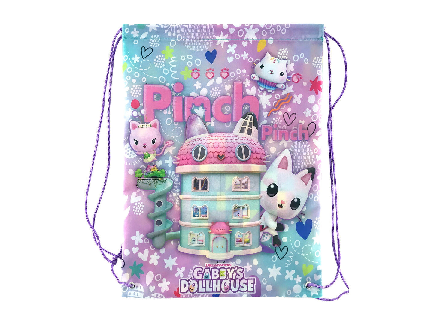 Gabby´s Dollhouse Turnbeutel 40 × 31 cm Sportbeutel Kinder mit Kordelzug