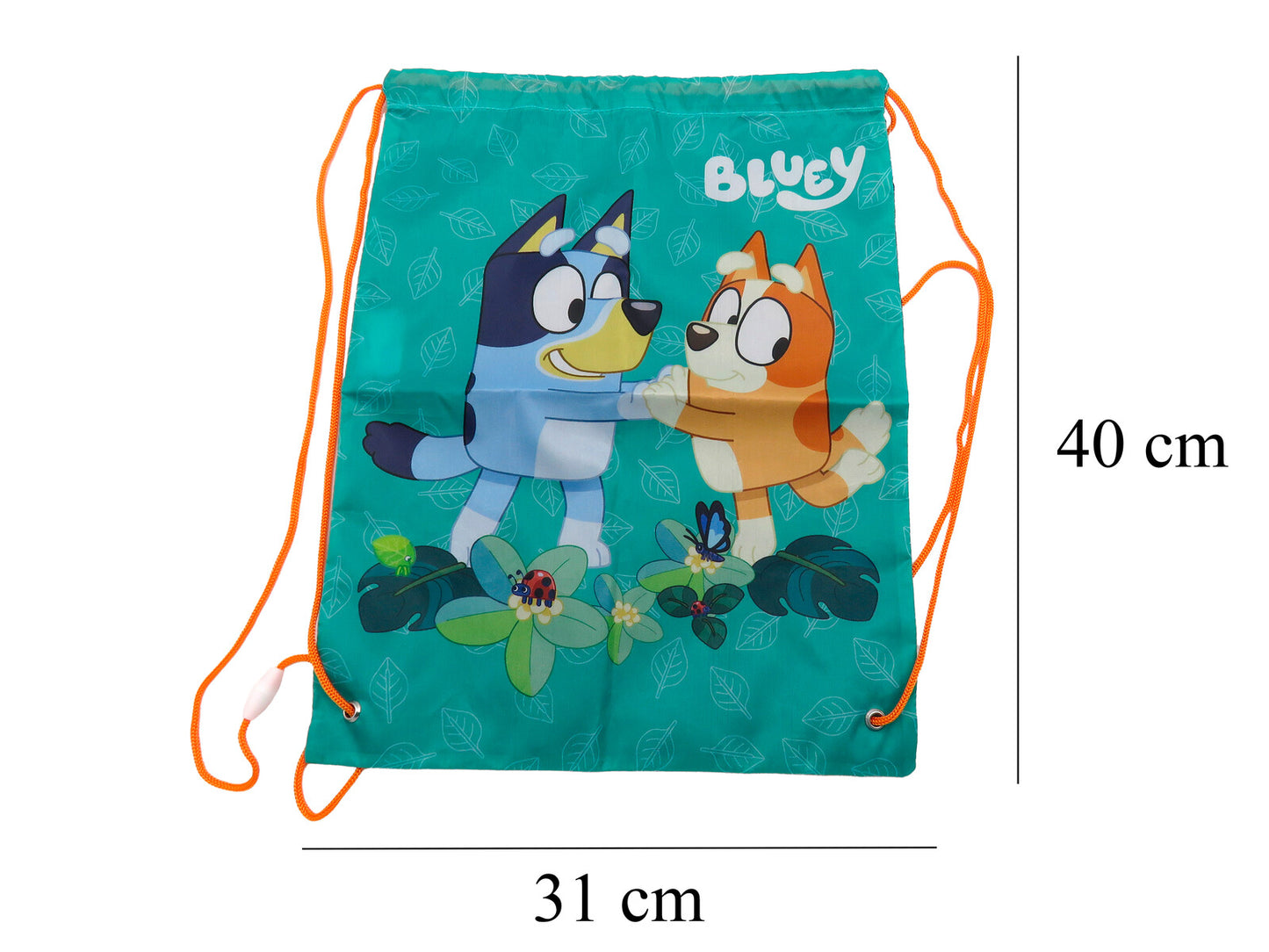 Bluey Turnbeutel 40 × 31 cm Sportbeutel Kinder mit Kordelzug