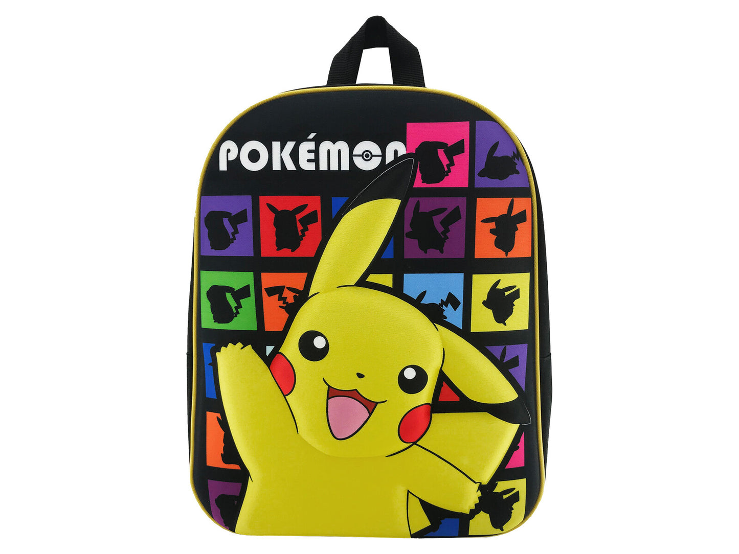 Pokémon Rucksack 33 × 26 × 10 cm Kinder Vorschulrucksack mit gepolsterten Trägern für Kindergarten und Ausflug