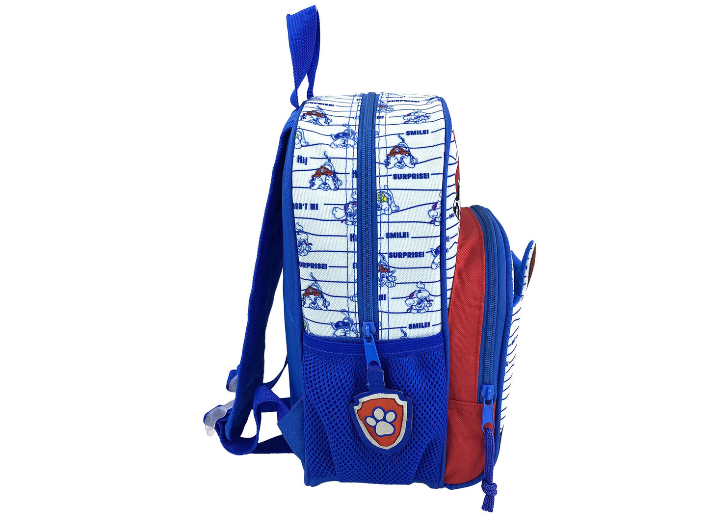 Bluey Kinder Rucksack Kindergartenrucksack mit Fronttasche Hauptfach und Seitennetz