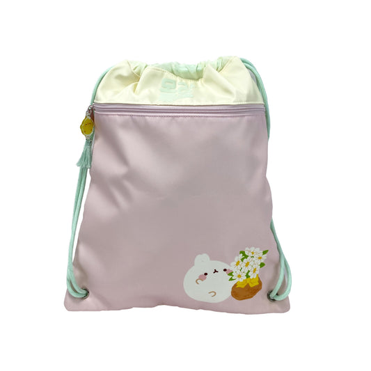 Molang Saco Blüte Turnbeutel Sportbeutel Kinder Freizeit Schule 42 cm