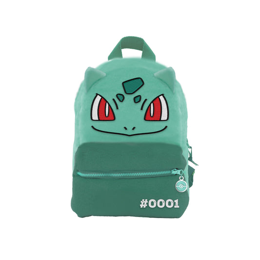 Pokémon Bulbasaur Kinder Rucksack Plüschrucksack Kuscheltier Tasche für Alltag und Schule