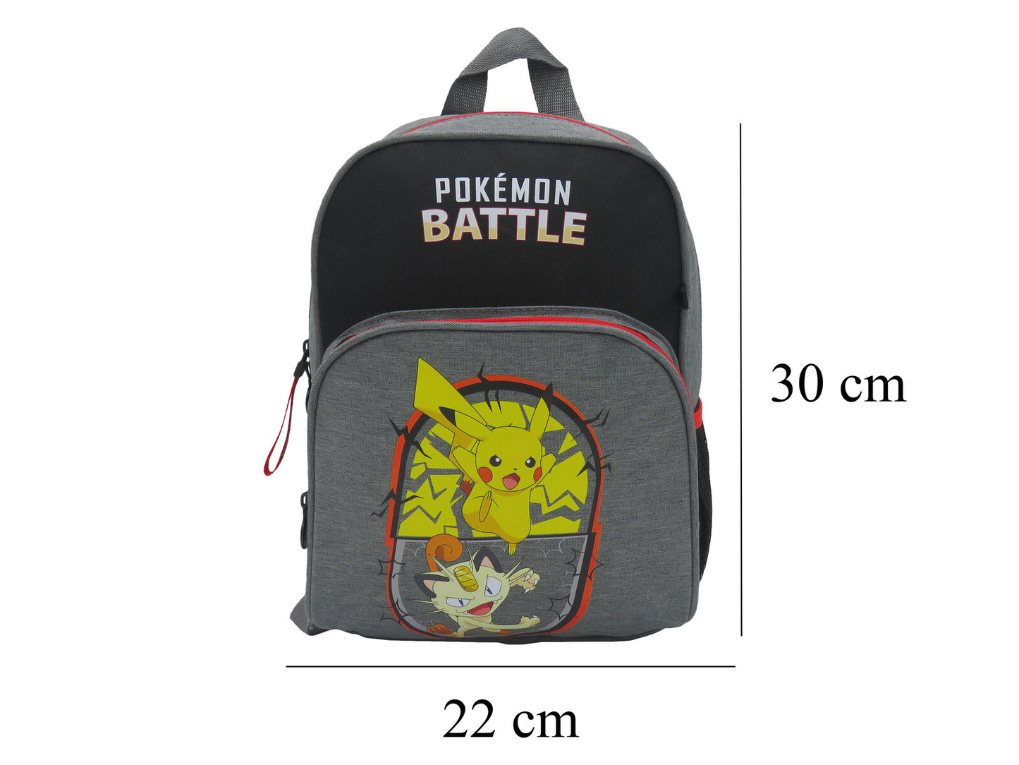 Pokémon Kinder Rucksack Freizeitrucksack mit Hauptfach und Seitentasche