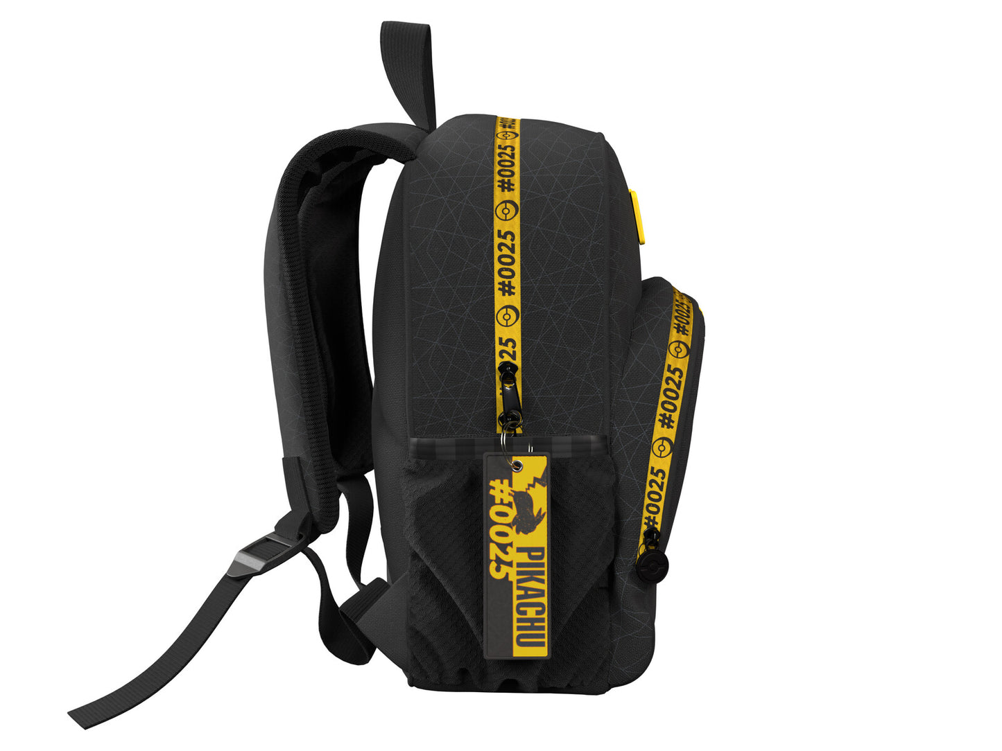 Pokémon Schulrucksack mit 2 Fächern und Seitennetzen
