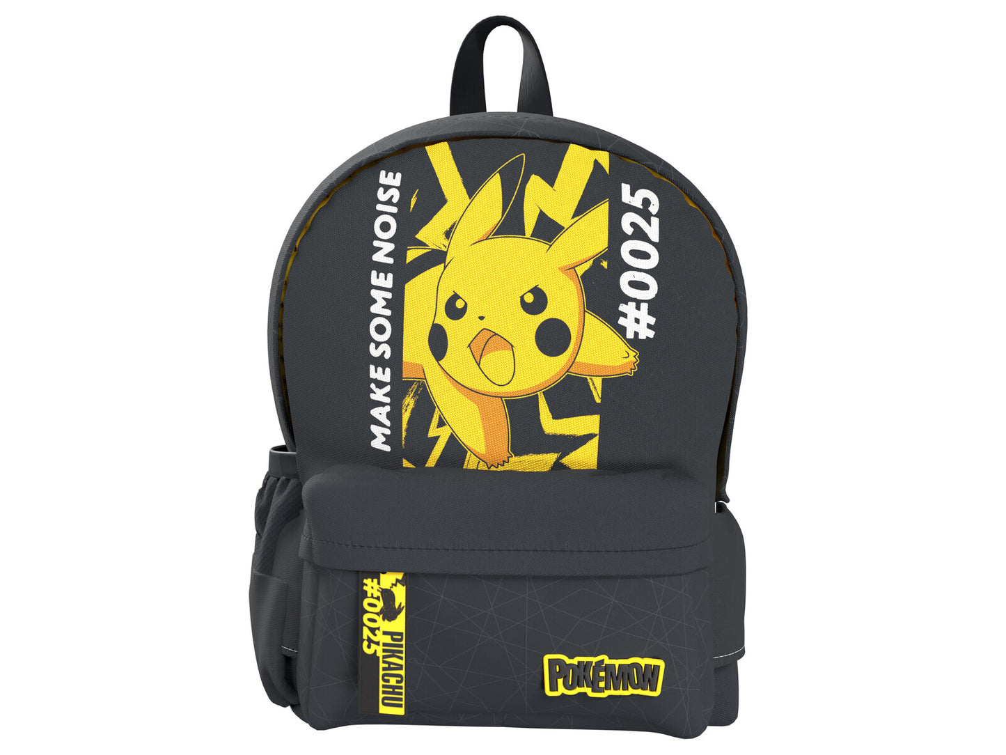 Pokémon Schulrucksack mit 2 Fächern und Seitennetzen