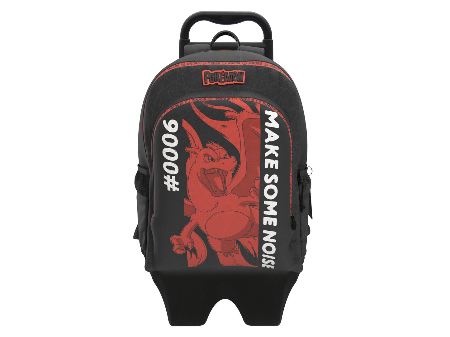 Pokémon Schulrucksack mit 3 Fächern und Seitennetzen