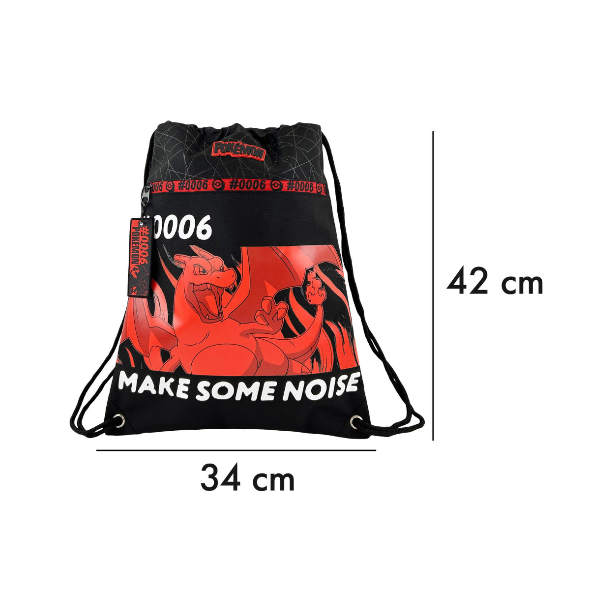Pokémon Twilight Champions Charizard Turnbeutel Sportbeutel Kinder Rucksack 42 cm