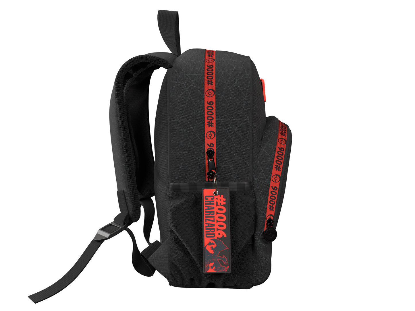 Pokémon Schulrucksack mit 2 Fächern und Seitennetzen