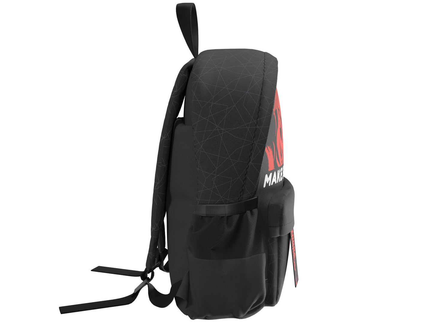 Pokémon Schulrucksack mit 2 Fächern und Seitennetzen