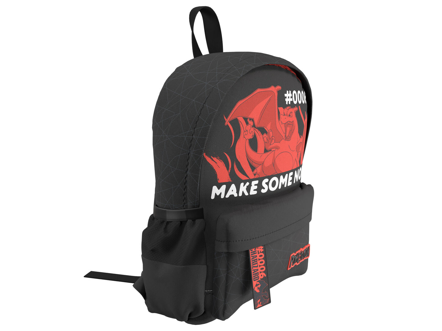 Pokémon Schulrucksack mit 2 Fächern und Seitennetzen