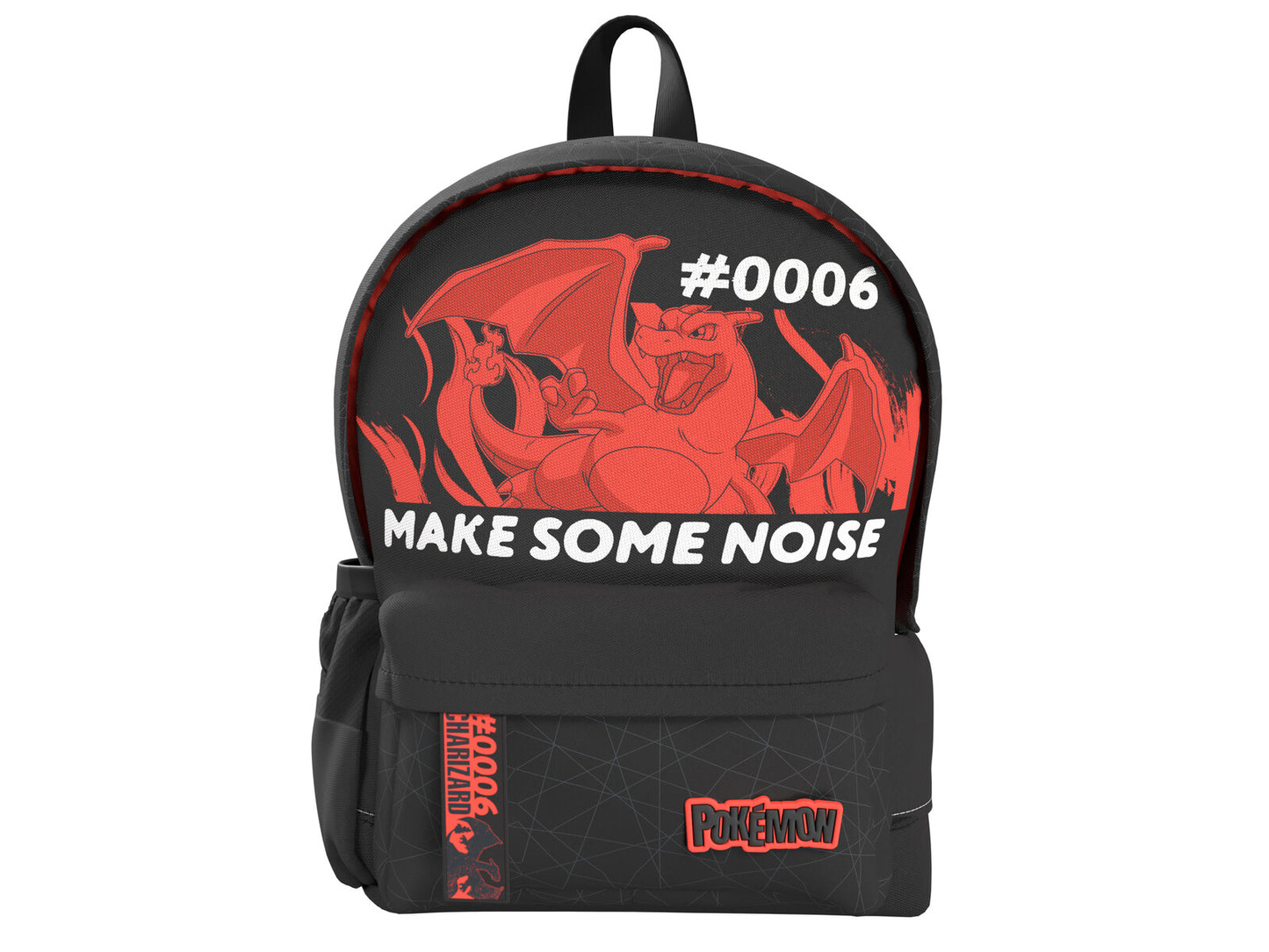 Pokémon Schulrucksack mit 2 Fächern und Seitennetzen