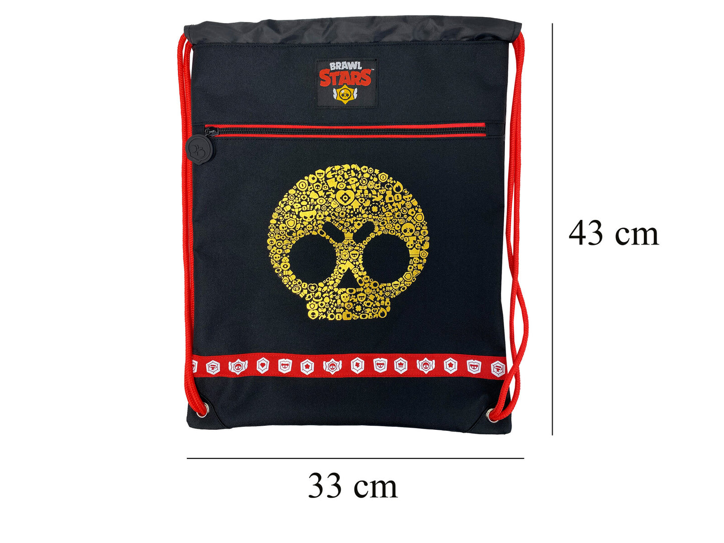 Brawl Stars Turnbeutel 43 × 33 cm Sportbeutel Kinder mit Kordelzug für Schule und Sport