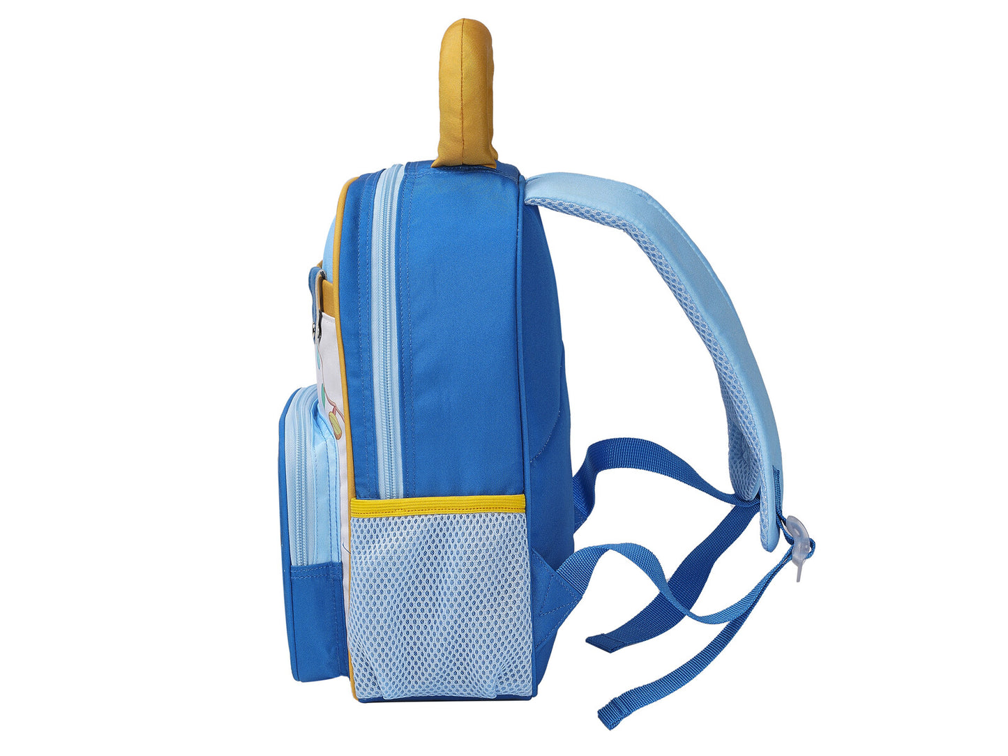 Bluey Kinder Rucksack Kindergarten blau mit Fronttasche und gepolsterten Trägern