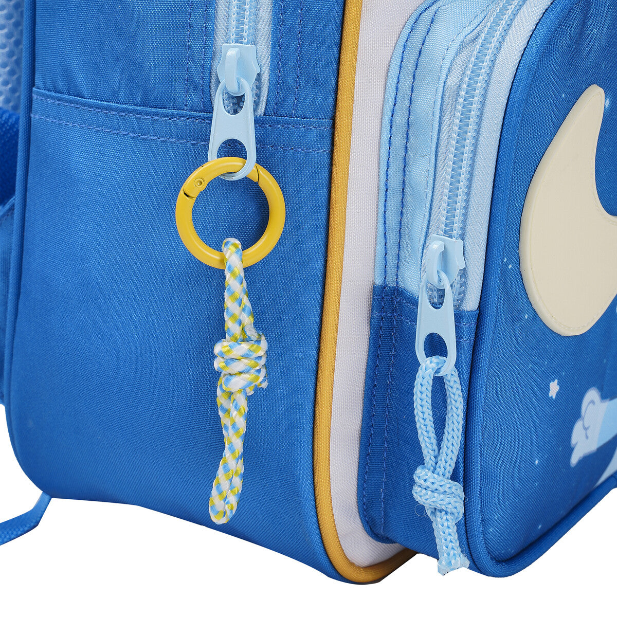 Bluey Kinder Rucksack Kindergarten blau mit Fronttasche und gepolsterten Trägern