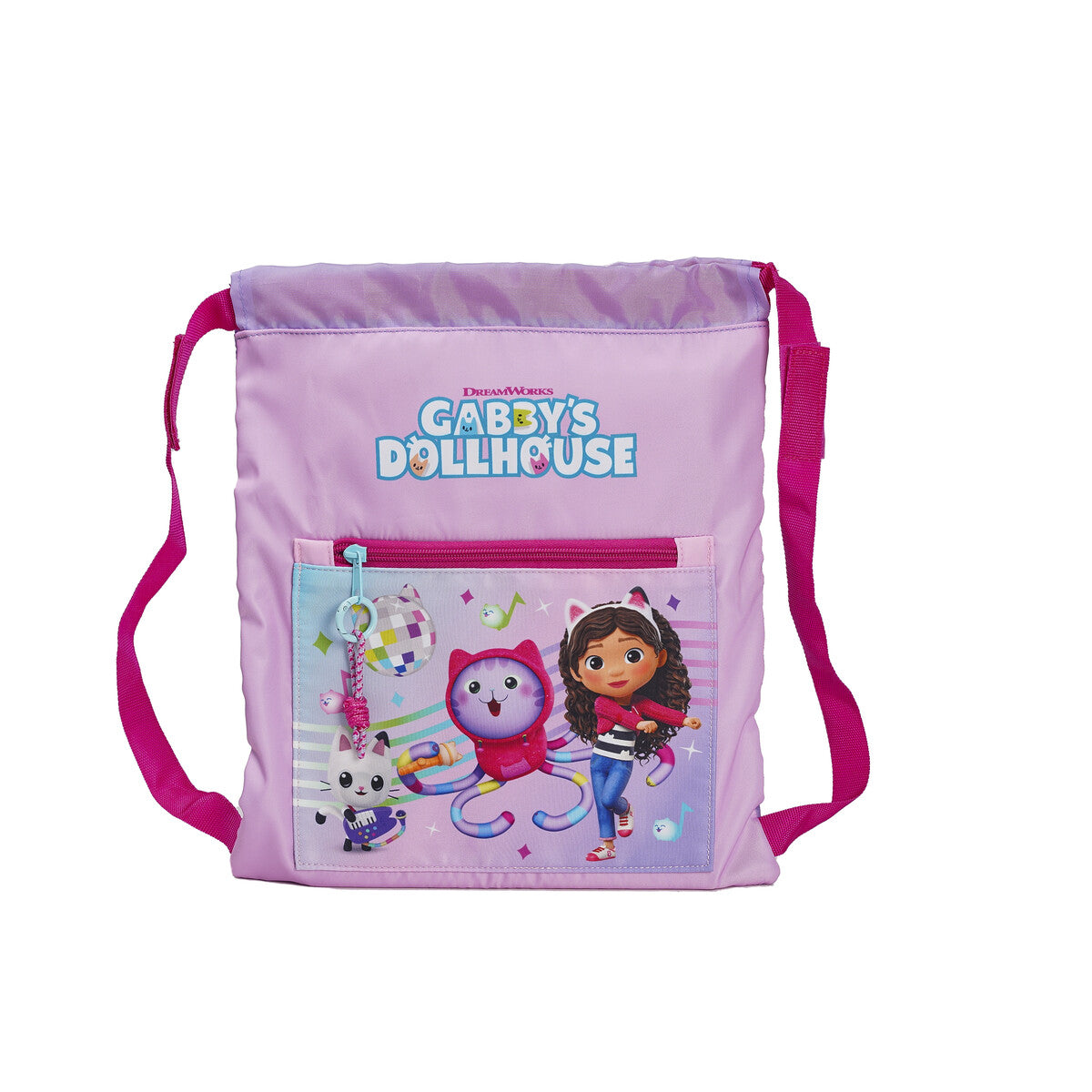 Gabby's Dollhouse Turnbeutel Karaoke 35 cm für Kindergarten Freizeit