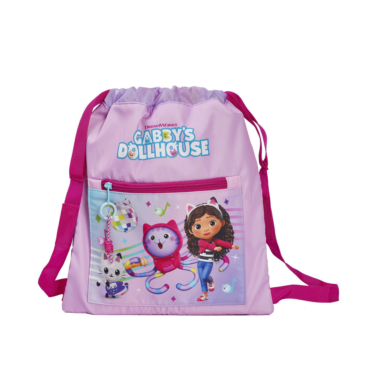 Gabby's Dollhouse Turnbeutel Karaoke 35 cm für Kindergarten Freizeit