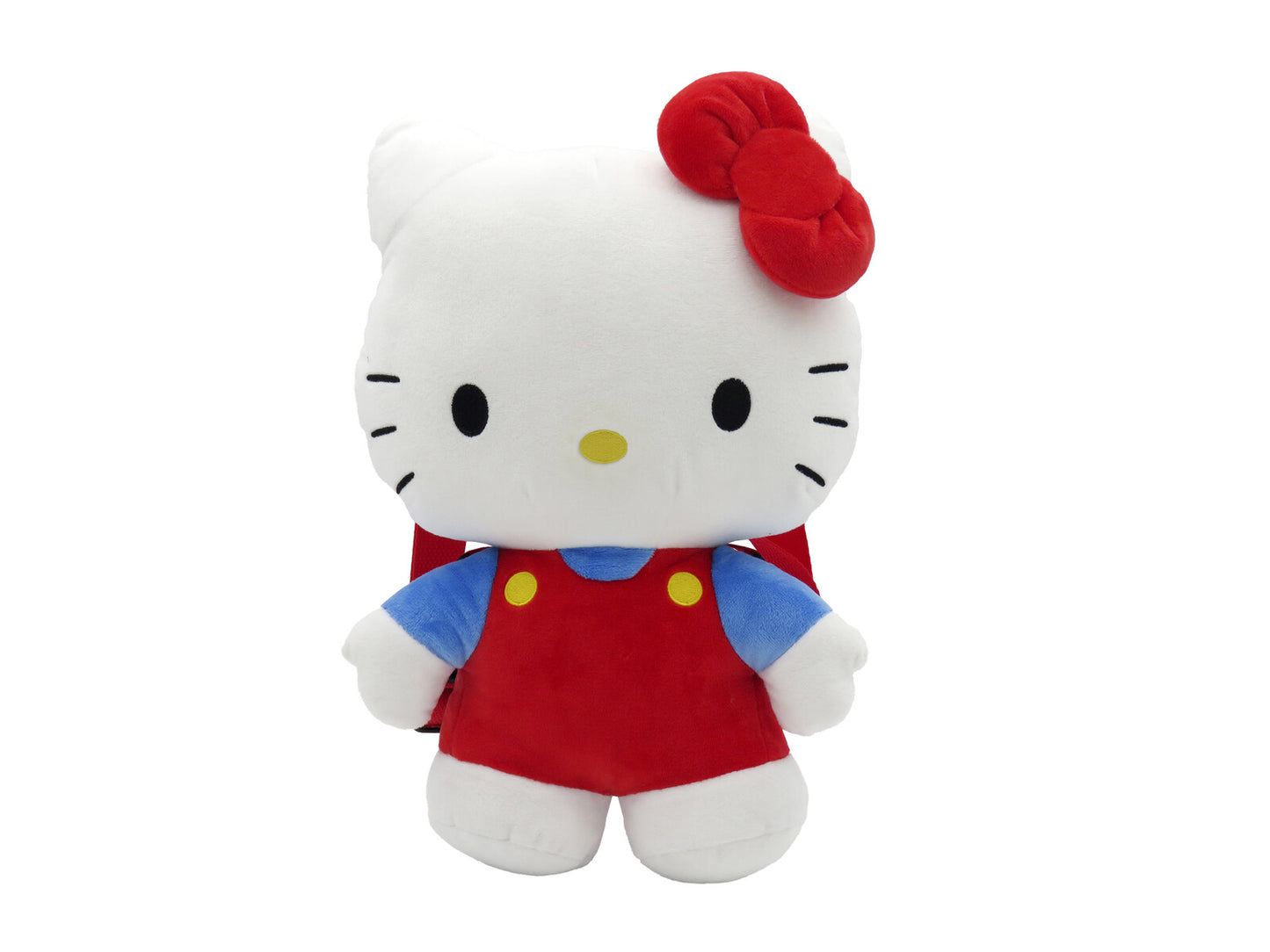 Hello Kitty Plüschrucksack Kinder Rucksack kuschelig mit Reißverschluss