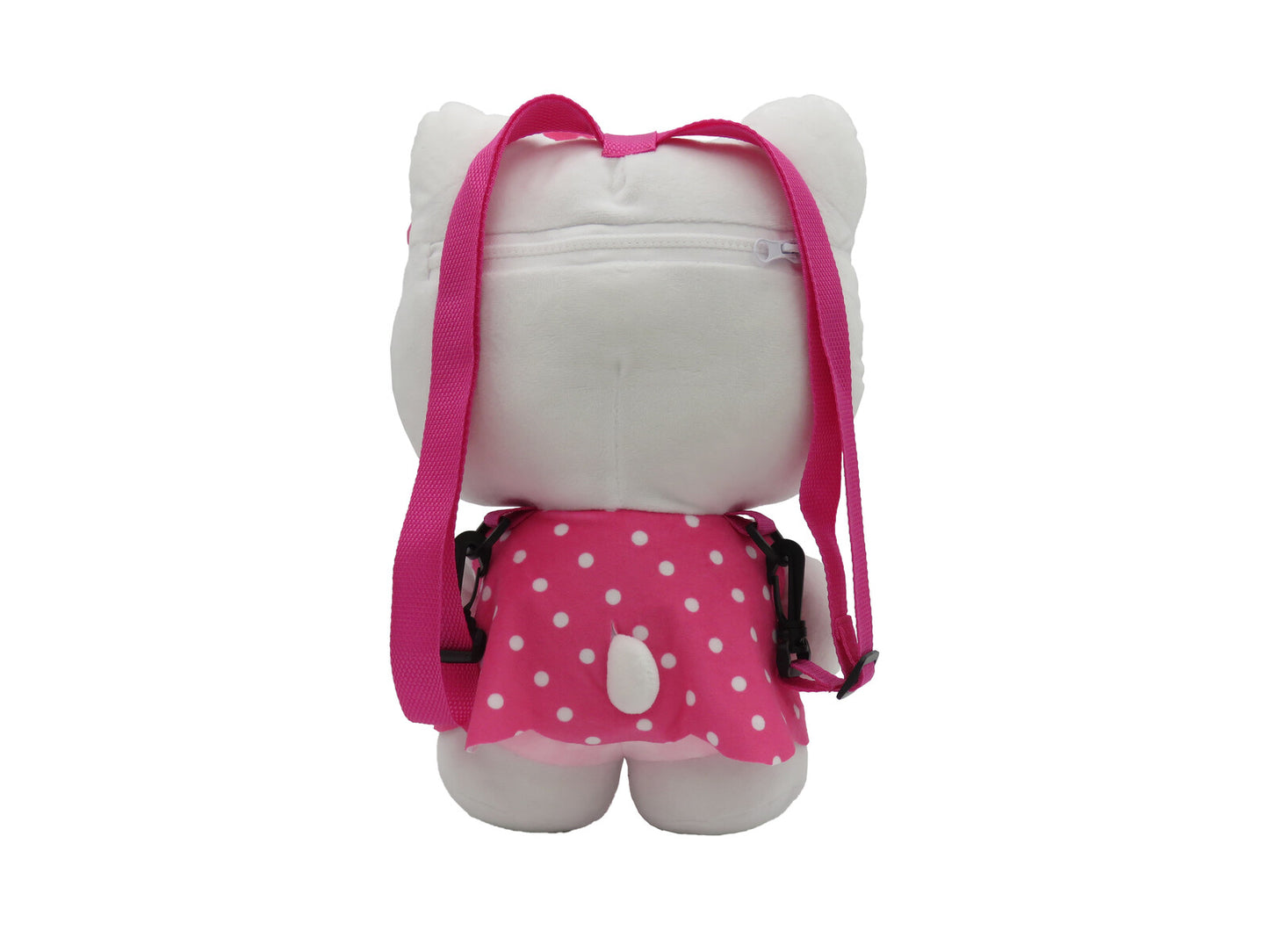 Hello Kitty Plüschrucksack Kinder Rucksack kuschelig mit Reißverschluss